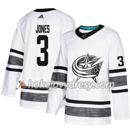 Pánské Hokejový Dres Columbus Blue Jackets Seth Jones 3 Bílá 2019 NHL All-Star Adidas Authentic